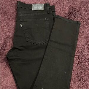 Levi's Black Skinny Jeans Sleek Finish